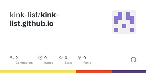 kink list github|GitHub .